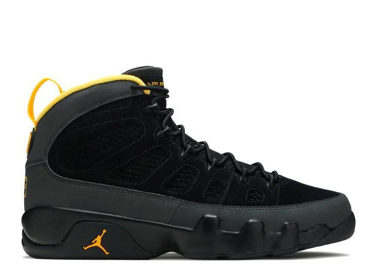 Jordan 9 Retro Dark Charcoal University Gold