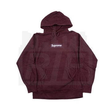 Supreme Box Logo Hoodie (F/W11) Burgundy (WORN)