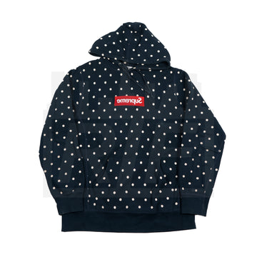 Supreme CDG Box Logo Hoodie (S/S12) Navy (WORN)