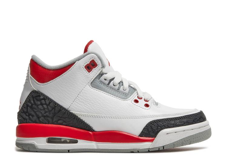 Jordan 3 Retro Fire Red (2013) (GS) (WORN)