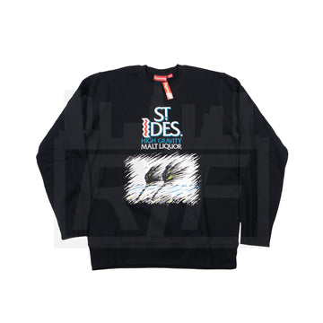 Supreme St. Ides Crewneck (S/S16) Black (WORN)