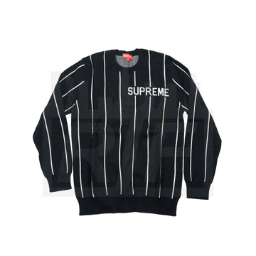 Supreme Wide Pinstripe Sweater Black