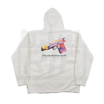 Supreme Mendini Gun Hoodie White