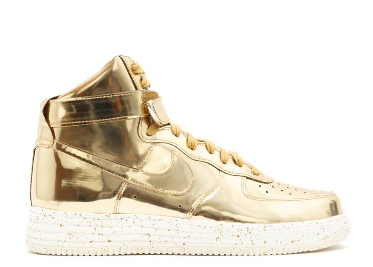Nike Lunar Force 1 High Liquid Gold (WORN)