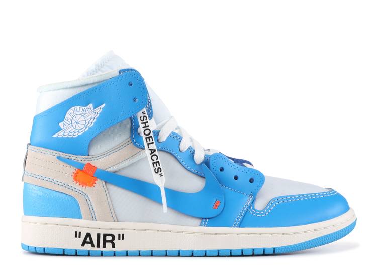 Jordan 1 Retro High Off-White University Blue (WORN)