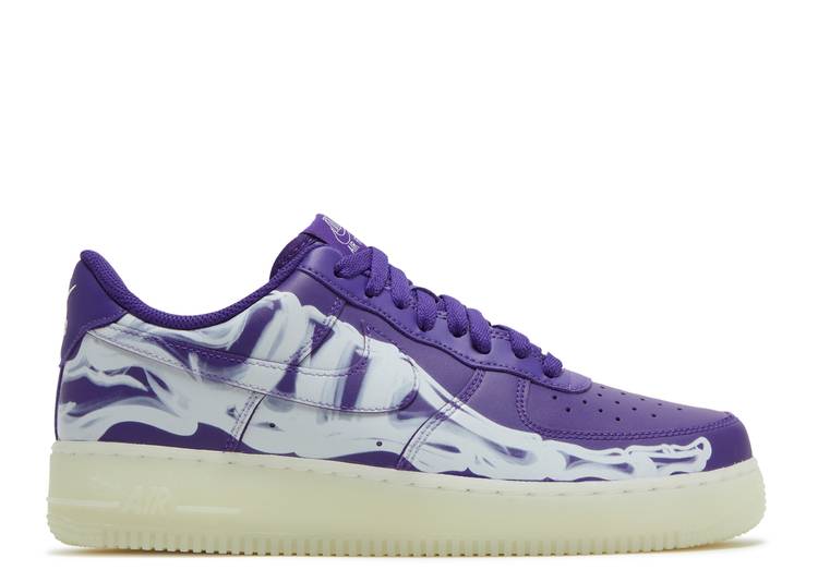 Nike Air Force 1 Low '07 QS Purple Skeleton Halloween (2021)