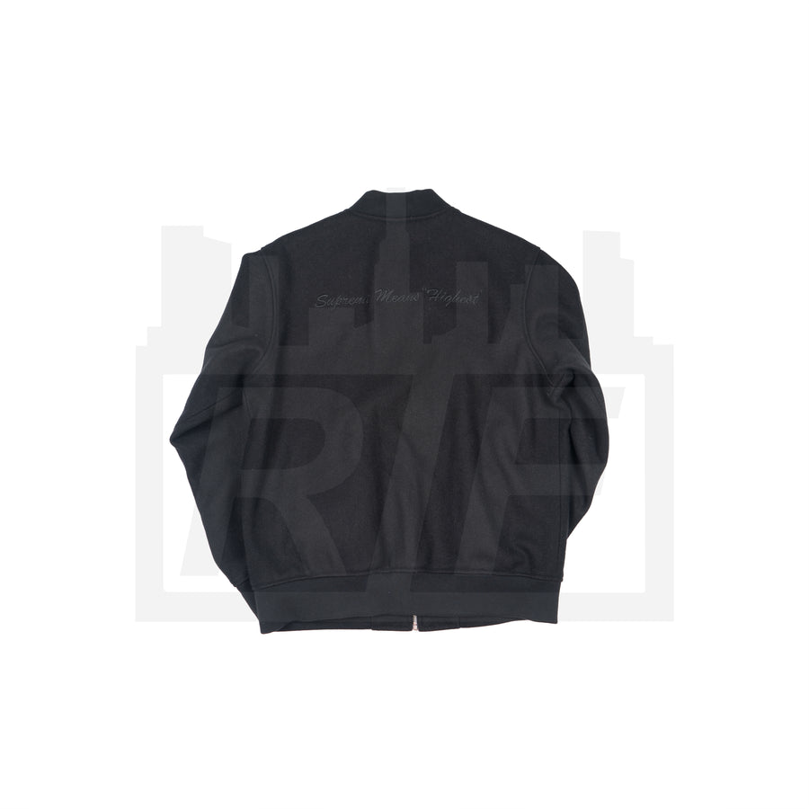 OE Zip Varsity Jacket (F/W16) Black
