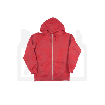 Supreme Small Box Logo Zip Hood (F/W13) Red (WORN)