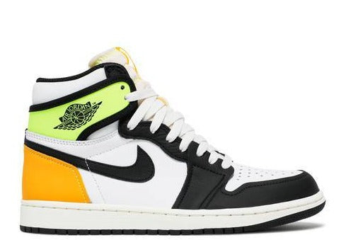 Jordan 1 Retro High White Black Volt University Gold