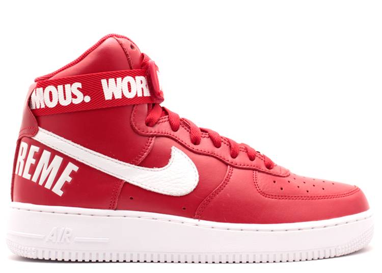 Nike Air Force 1 High Supreme World Famous Red