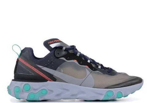 Nike React Element 87 Black Neptune Green