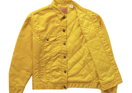 Supreme Levi's Nylon Trucker Jacket Yellow