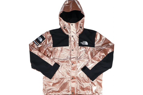 Supreme The North Face Metallic Mountain Parka Rose Gold