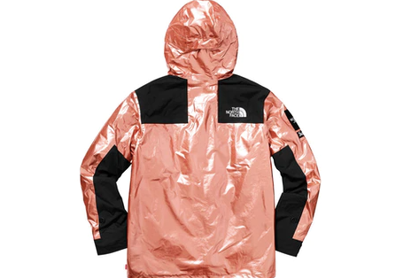 Supreme The North Face Metallic Mountain Parka Rose Gold