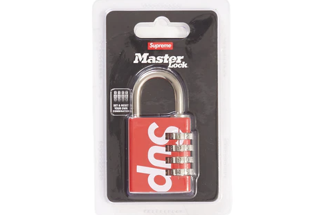 Supreme Masterlock Numeric Lock Red