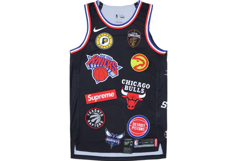 Supreme Nike/NBA Teams Authentic Jersey Black