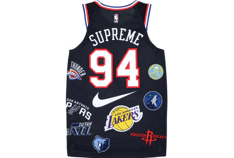 Supreme Nike/NBA Teams Authentic Jersey Black