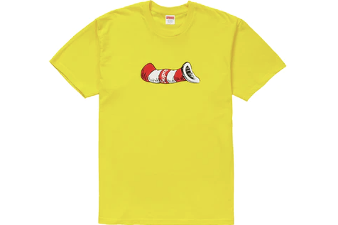 Supreme Cat in the Hat Tee Yellow