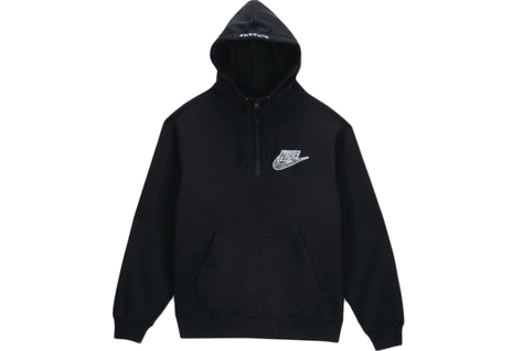 Supreme Nike Half Zip Hooded Sweatshirt Black