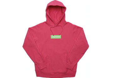 Supreme Box Logo Hooded Sweatshirt (FW17) Magenta