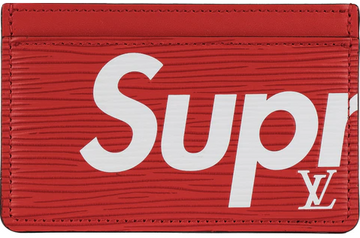Louis Vuitton x Supreme Porte Carte Simple Epi Red