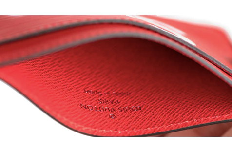Louis Vuitton x Supreme Porte Carte Simple Epi Red