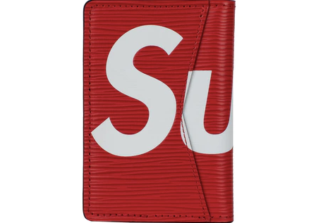 Louis Vuitton x Supreme Pocket Organizer Epi Red