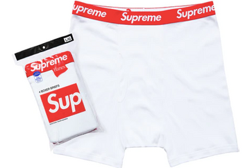 Supreme Hanes Boxer (4 Pack) Briefs White