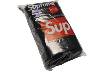 Supreme Hanes Boxer (4 Pack) Briefs Black