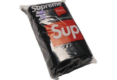 Supreme Hanes Boxer (4 Pack) Briefs Black