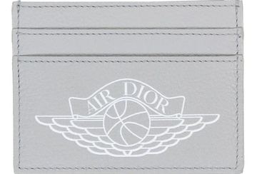 Dior x Jordan Wings Card Holder (4 Card Slot) Grey