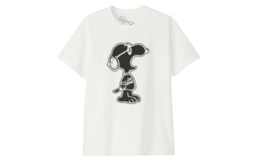 KAWS x Uniqlo x Peanuts Joe Kaws Yawn Outline Tee White