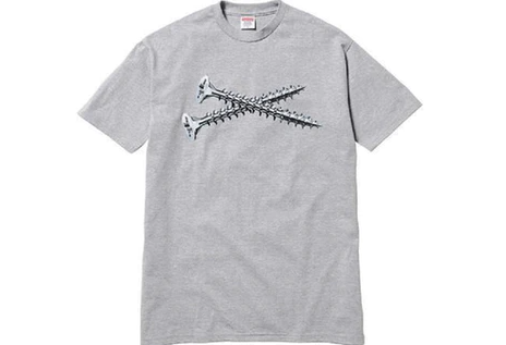 Supreme Screw Tee Grey