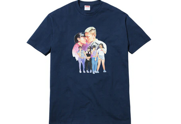 Supreme Kiss Tee Navy