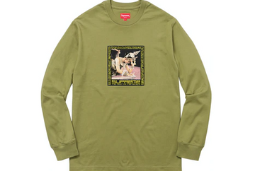 Supreme Best In the World L/S Tee Pale Olive