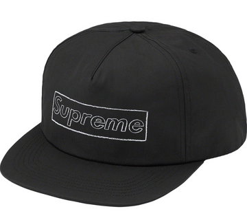 Supreme KAWS Chalk Logo 5-Panel Black (WORN)