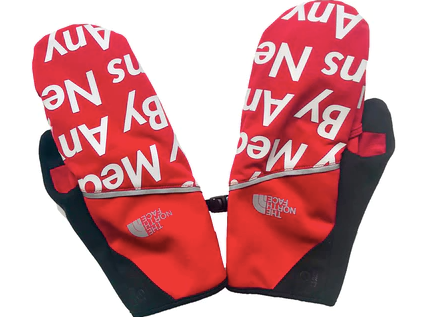 Supreme The North Face By Any Means Winter Runners Gloves Red