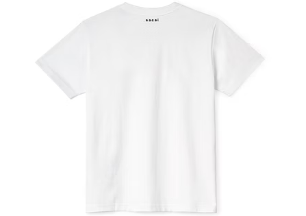 KAWS x Sacai Flock Print T-shirt White/Red