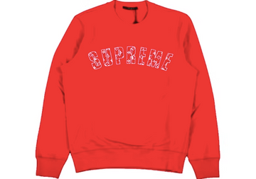 Supreme x Louis Vuitton Arc Logo Crewneck Red (WORN)