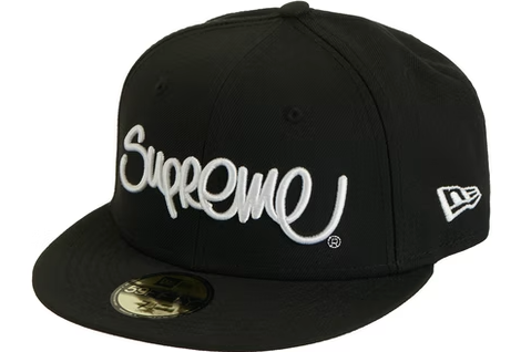 Supreme Handstyle New Era Black