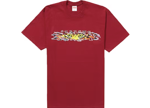 Supreme Eyes Tee Cardinal