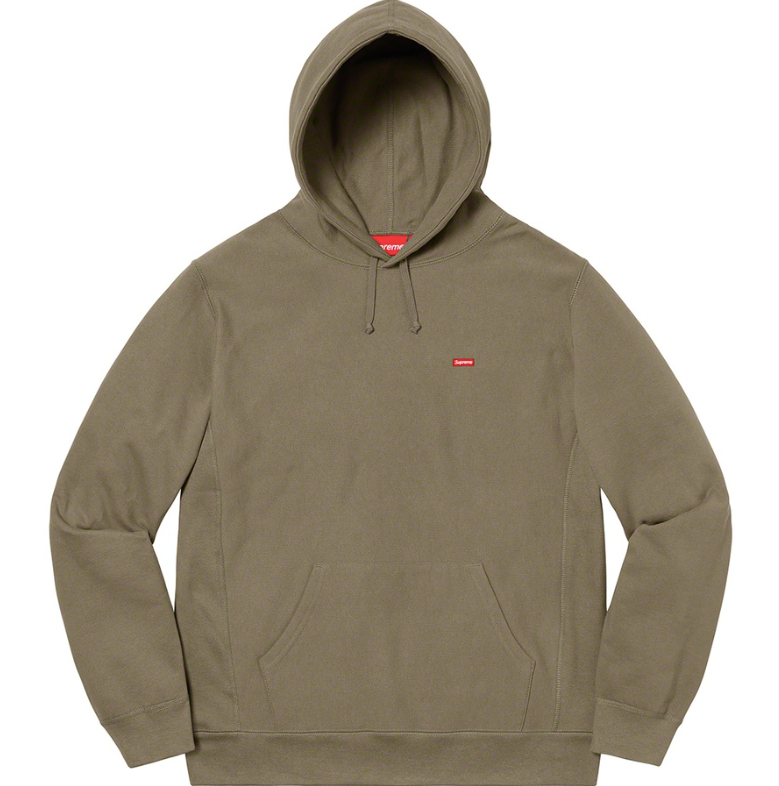 Supreme Small Box Hooded Sweatshirt Light Olive