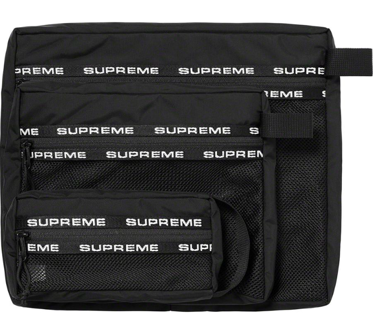 Supreme Organizer Pouch Set Black