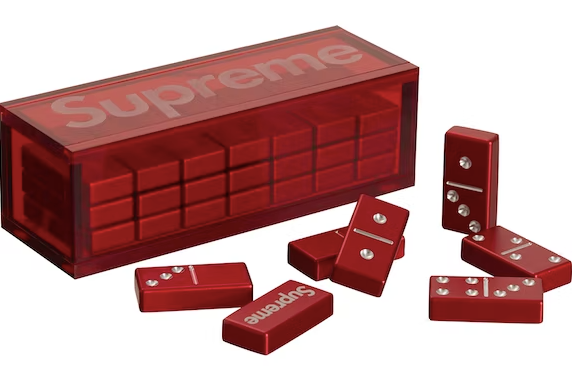 Supreme Aluminum Domino Set Red