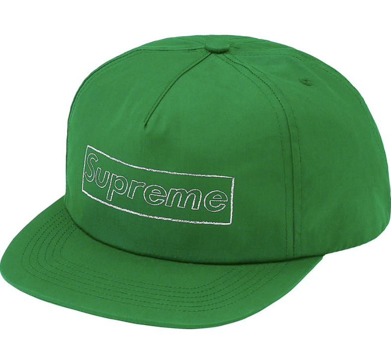 Supreme KAWS Chalk Logo 5-Panel Green