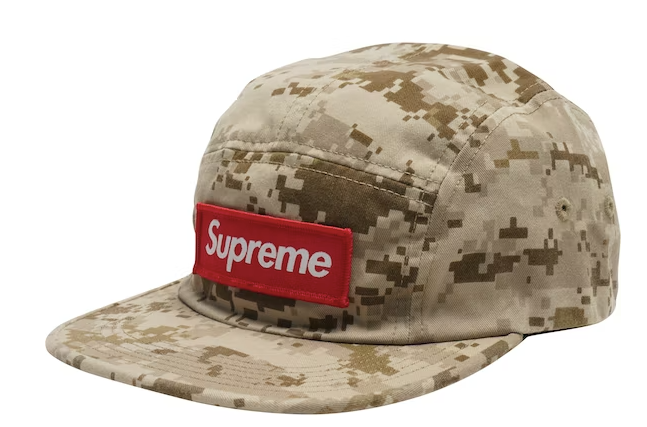 Supreme NYCO Twill Camp Cap Tan Digi Camo