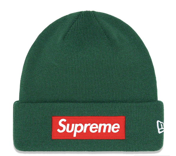 Supreme New Era Box Logo Beanie (FW22) Dark Pine