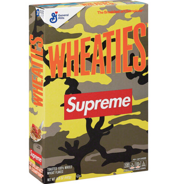 Supreme Wheaties Cereal Box SS21 Yellow Camo Single Box