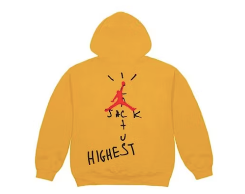 Travis Scott Jordan Cactus Jack Highest Hoodie Gold