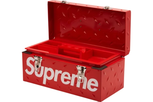 Supreme Diamond Plate Tool Box Red (Used)